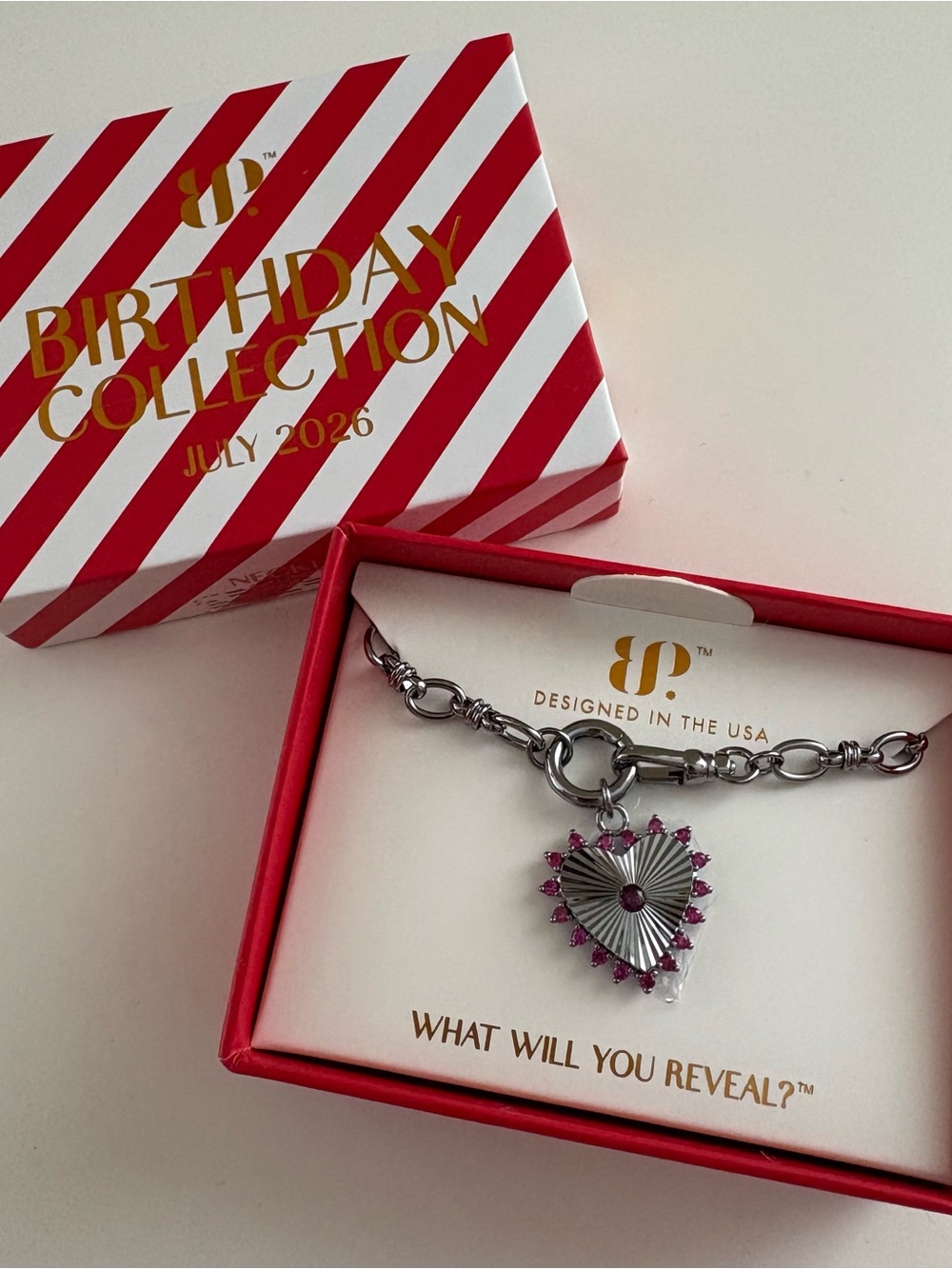 Bomb Party July26 She’s All Yours Necklace NK56774 Ruby Hematite Plating